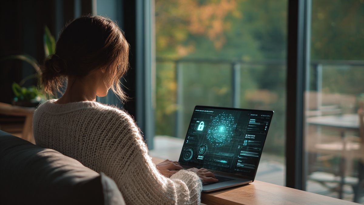 Infographic showing essential cybersecurity measures for secure streaming and browsing