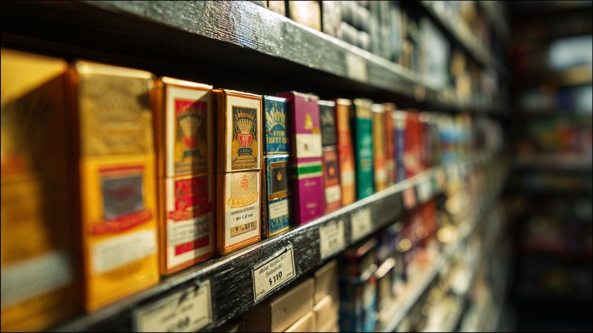 Precios de productos de tabaco en tienda española con aumento impuesto